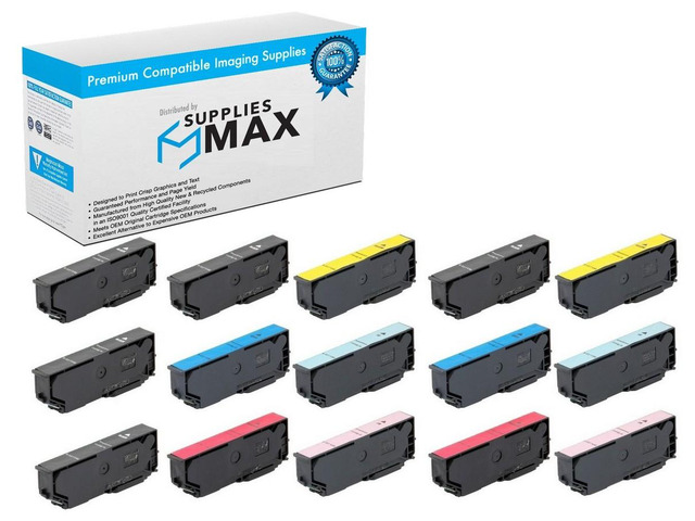 SuppliesMAX Remanufactured Replacement for Expression Photo XP-55/XP-750/XP-760/XP-850/XP-860/XP-950/XP-960/XP-970 High Yield Inkjet Combo Pack...