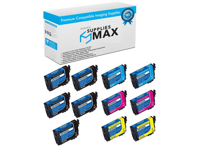 SuppliesMAX Remanufactured Replacement for WorkForce WF-2630/WF-2650/WF-2660/WF-2750/WF-2760/XP-320/XP-420/XP-424 High Yield Inkjet Combo Pack...