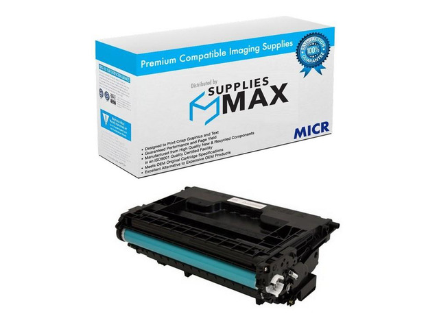 SuppliesMAX Compatible MICR Replacement for HP Laser Jet Enterprise M608/M609/M631/M632/M633 Series Black High Yield Toner Cartridge (25000 Page...