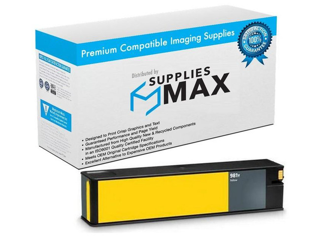 SuppliesMAX Remanufactured Replacement for HP PageWide Enterprise Color 556DN/556XH/586DN/586F/586Z/E55650DN/E58650DN Yellow Extra High Yield...