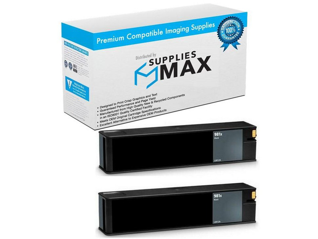 SuppliesMAX Remanufactured Replacement for HP PageWide Enterprise Color 556DN/556XH/586DN/586F/586Z/E55650DN/E58650DN Black High Yield Inkjet...