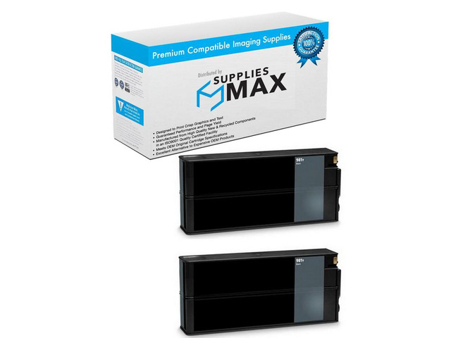 SuppliesMAX Remanufactured Replacement for HP PageWide Enterprise Color 556DN/556XH/586DN/586F/586Z/E55650DN/E58650DN Black Extra High Yield Inkjet...