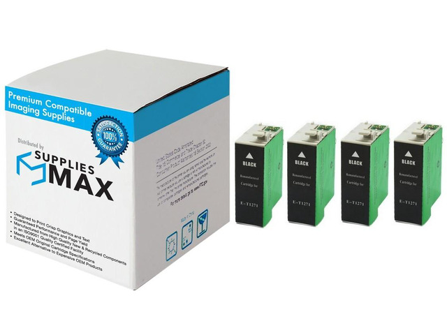 SuppliesMAX Remanufactured Replacement for WorkForce 60/545/630/633/635/645/840/845/WF-3520/WF-3530/WF-3540/WF-7010/WF-7510/WF-7520 Black Inkjet...