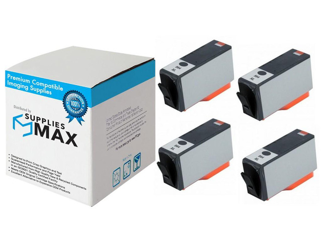 SuppliesMAX Remanufactured Replacement for HP DeskJet 3500/OfficeJet 4620/PhotoSmart 5500/6520/7500/B8550/C6300/D5400/D7560 Black High Yield Inkjet...