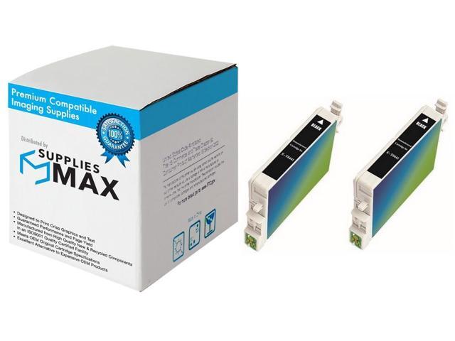 SuppliesMAX Remanufactured Replacement for Stylus C64/C66/C84/C84N/C84WN/C86/CX-3600/CX-3650/CX-4600/CX-6400/CX-6600 Black Inkjet (2/PK-400 Page...