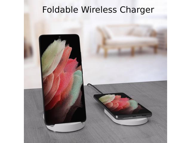 Techsmarter 15W Foldable Wireless Charger Pad with 18W Wall Charger, Compatible with iPhone 15, 14, 13, 12, 11, X, XR, XS, 8 Samsung Galaxy S23,...