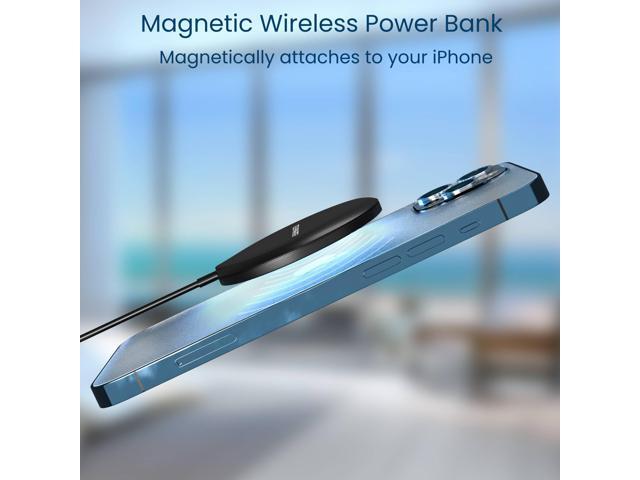Techsmarter 15W Magnetic Wireless Charger, Fast Charging Pad. Compatible with iPhone 12, 13, 14, 15 (Includes 20W USB-C PD Wall Charger)