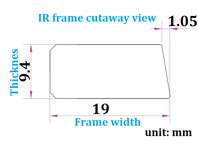 Deyowo 27 Inch Interactive 10 Points Infrared IR Touch Screen Overlay Frame Free Driver