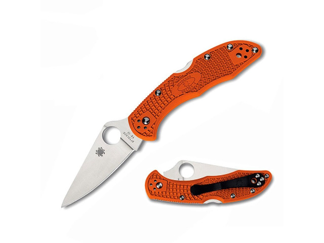 Spyderco Delica 4 Folder 2.88 in Plain FRN Handle