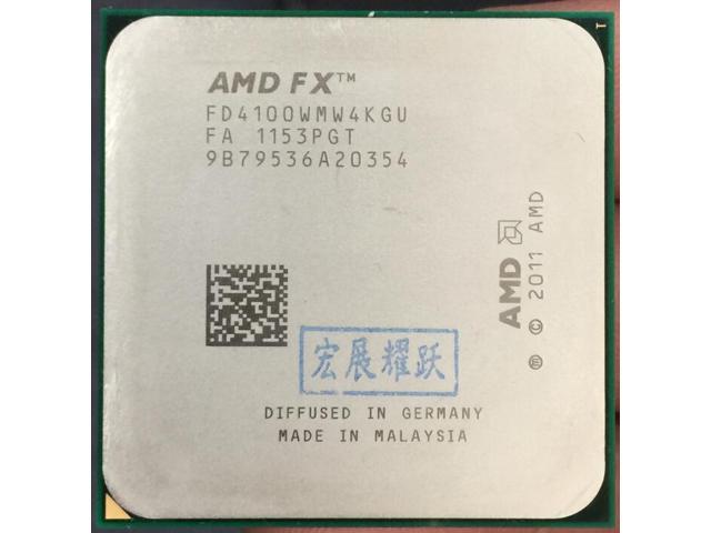 AMD FX-Series FX-4100 AMD FX 4100 Quad-Core AM3+ CPU FX4100 FX 4100 100% working properly Desktop Processor