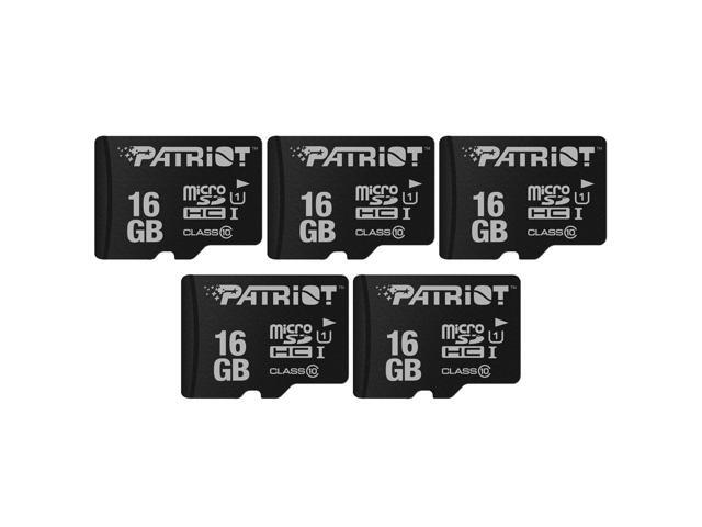 PATRIOT LX SERIES UHS-I PERFORMANCE MICRO SDHC C10 16GB 5 PACK