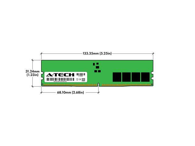A-Tech 8GB DDR5 4800MHz DIMM PC5-38400 Non-ECC Unbuffered CL40 UDIMM 288-Pin 1.1V Desktop RAM Memory Module