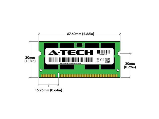 A-Tech 2GB DDR2 400MHz SODIMM PC2-3200 Non-ECC Unbuffered CL3 1.8V 200-Pin SO-DIMM Laptop Notebook Computer RAM Memory Upgrade Module