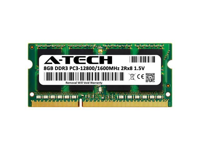 8GB RAM Replacement for HP 634091-001, B4U40AT DDR3 1600MHz PC3-12800 SODIMM 2Rx8 Laptop Memory