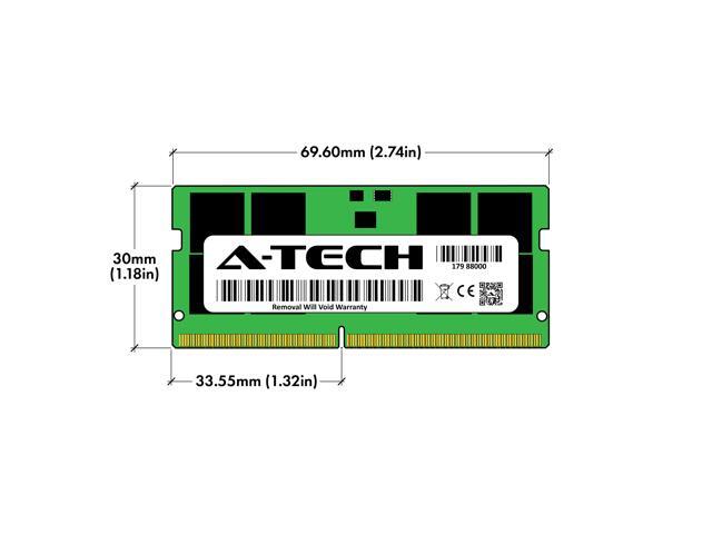 32GB RAM Replacement for Dell SNPR62CWC/32G DDR5 4800MHz PC5-38400 SODIMM 2Rx8 Laptop Memory
