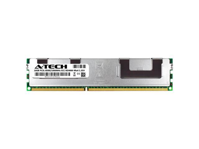 16GB RAM Replacement for Micron MT72KSZS2G72PZ-1G1, MT72KSZS2G72PZ-1G1M1 DDR3 1066MHz PC3L-8500 ECC RDIMM 4Rx4 Server Memory