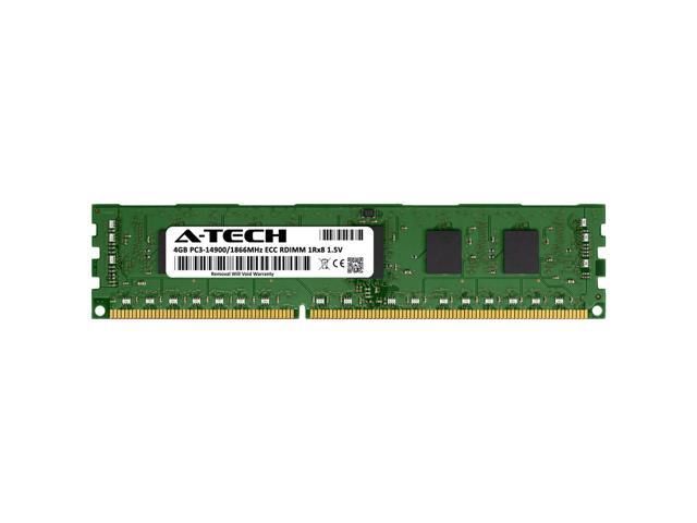 4GB RAM Replacement for Dell A7187320, SNP7826WC/4G DDR3 1866MHz PC3-14900 ECC RDIMM 1Rx8 Server Memory