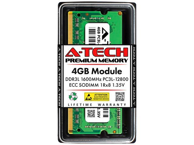 4GB RAM Replacement for Hynix HMT451A7AFR8A-PB, HMT451A7BFR8A-PB DDR3 1600MHz PC3L-12800 ECC SODIMM 1Rx8 Server Memory