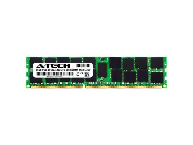 16GB RAM Replacement for Kingston KTD-PE313Q8LV/16G, KTD-PE313Q8LVK3/48G, KTH-PL313Q8LVK3/48G DDR3 1333MHz PC3L-10600 ECC RDIMM 4Rx8 Server Memory