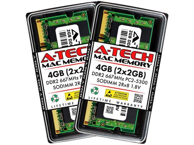 A-Tech 4GB Kit (2x2GB) RAM for Apple MacBook Pro (Late 2006), MacBook (Late 2006, Mid 2007), iMac (Late 2006), Mac mini (Mid 2007) DDR2 667MHz...