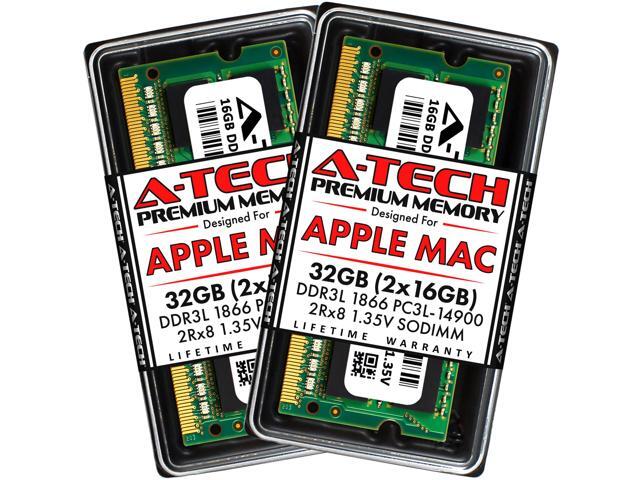 A-Tech 32GB Kit (2x16GB) RAM for Apple iMac (Late 2015) DDR3 1866MHz PC3-14900 SODIMM 204-Pin Memory Upgrade