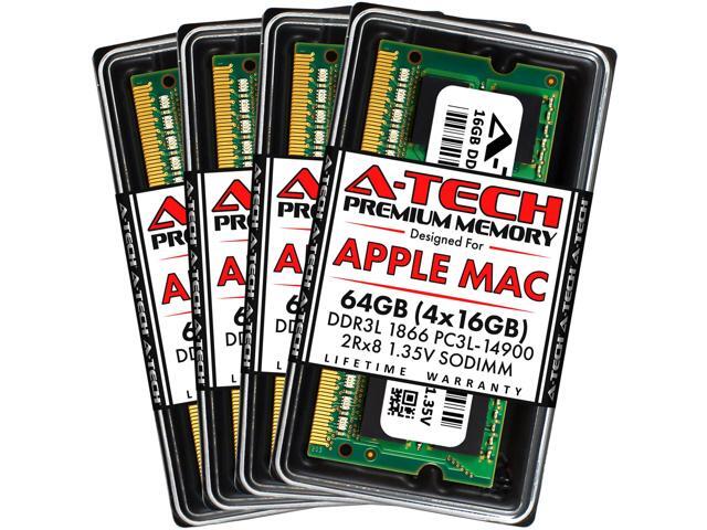 A-Tech 64GB Kit (4x16GB) RAM for Apple iMac (Late 2015) DDR3 1866MHz PC3-14900 SODIMM 204-Pin Memory Upgrade