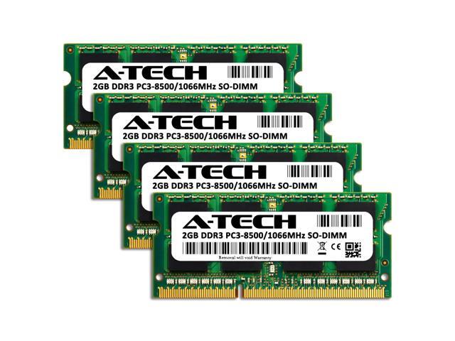 A-Tech 8GB Kit (4x2GB) RAM for Apple iMac (Late 2009) DDR3 1066MHz PC3-8500 SODIMM 204-Pin Memory Upgrade