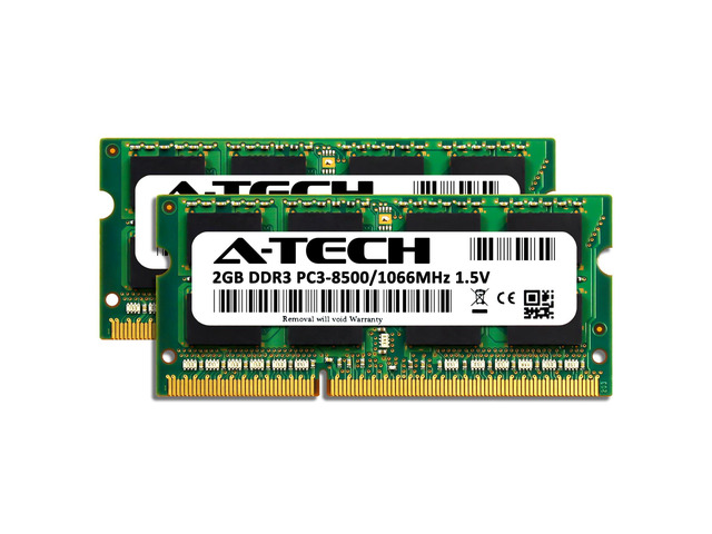 4GB Kit (2x2GB) RAM for Apple MacBook Pro (Late 2008, Early/Mid 2009, Mid 2010) MacBook (Late 2008/2009, Mid 2010) iMac (2009) Mac mini (Early/Late...