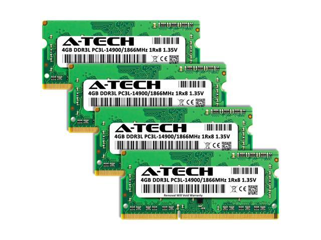 A-Tech 16GB Kit (4x4GB) RAM for Apple iMac (Late 2015) DDR3 1866MHz PC3-14900 SODIMM 204-Pin Memory Upgrade