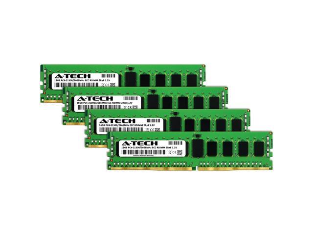 A-Tech 64GB Kit (4x16GB) RAM for Apple iMac Pro (Late 2017) DDR4 2666MHz PC4-21300 ECC RDIMM 288-Pin Memory Upgrade