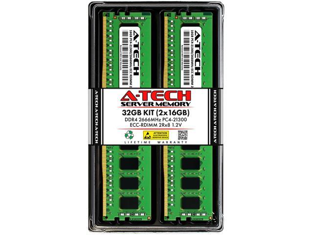 A-Tech 32GB Kit (2x16GB) RAM for Apple iMac Pro (Late 2017) DDR4 2666MHz PC4-21300 ECC RDIMM 288-Pin Memory Upgrade