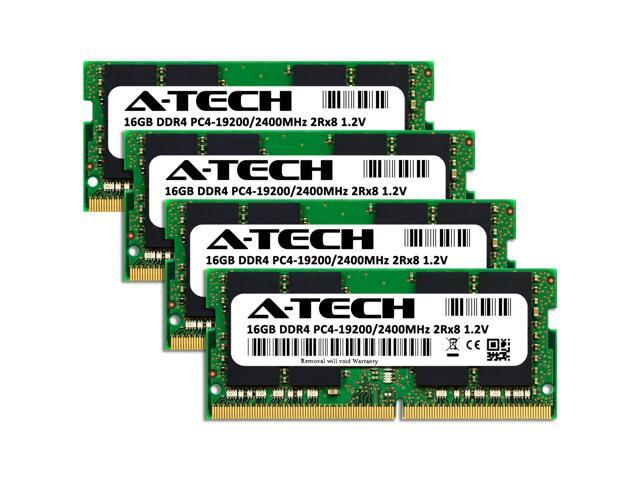 A-Tech 64GB Kit (4x16GB) RAM for Apple iMac (Mid 2017) DDR4 2400MHz PC4-19200 SODIMM 260-Pin Memory Upgrade
