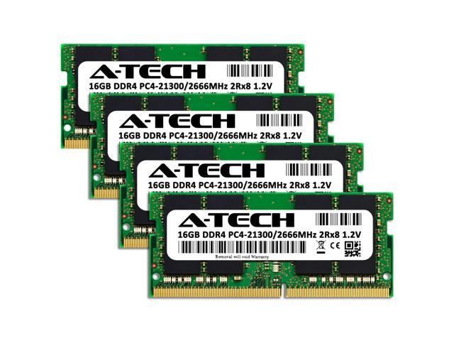 A-Tech 64GB Kit (4x16GB) RAM for Apple iMac (2019, 2020) DDR4 2666MHz PC4-21300 SODIMM 260-Pin Memory Upgrade