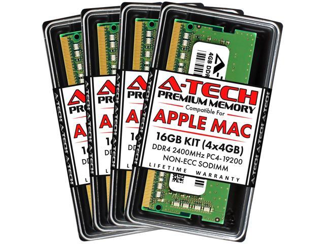 A-Tech 16GB Kit (4x4GB) RAM for Apple iMac (Mid 2017) DDR4 2400MHz PC4-19200 SODIMM 260-Pin Memory Upgrade