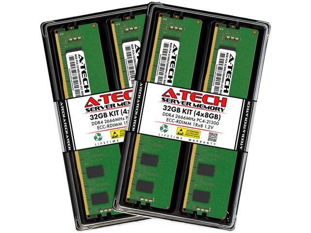 A-Tech 32GB Kit (4x8GB) RAM for Apple iMac Pro (Late 2017) DDR4 2666MHz PC4-21300 ECC RDIMM 288-Pin Memory Upgrade