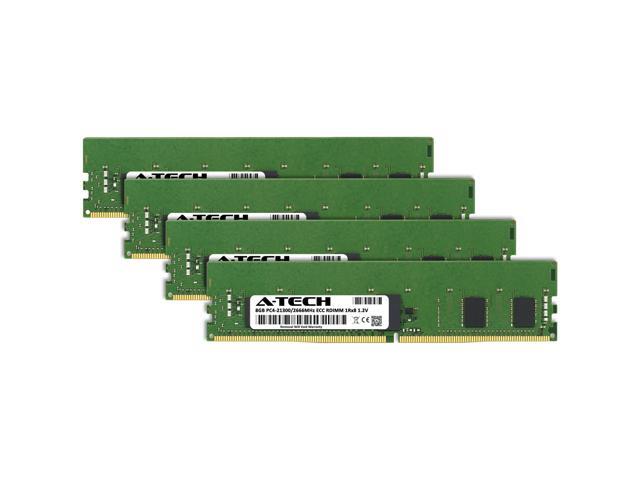 A-Tech 32GB Kit (4x8GB) RAM for Apple iMac Pro (Late 2017) DDR4 2666MHz PC4-21300 ECC RDIMM 288-Pin Memory Upgrade