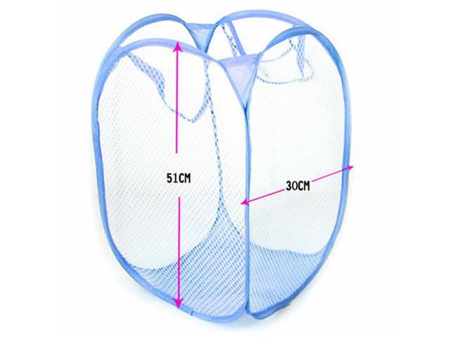 3 Pack Pop Up Folable Laundry Basket Mesh Hamper Washing Clothes Bag Storage Bin