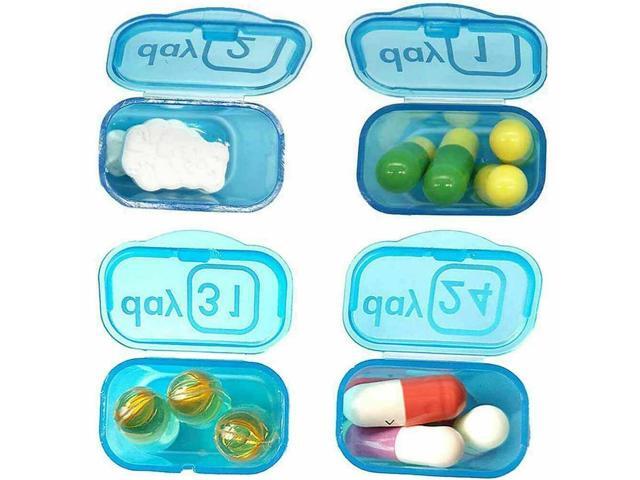 31 Day Monthly Pill Organizer Medication Pod Compartment Planner Box Plastic( 2 Pack)