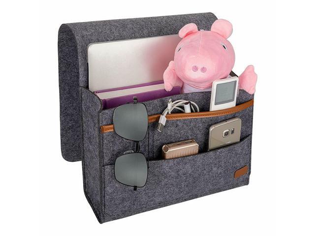 2 Pack Bedside Caddy Storage Organizer Sofa Desk 6 Pockets Phone Remote Control