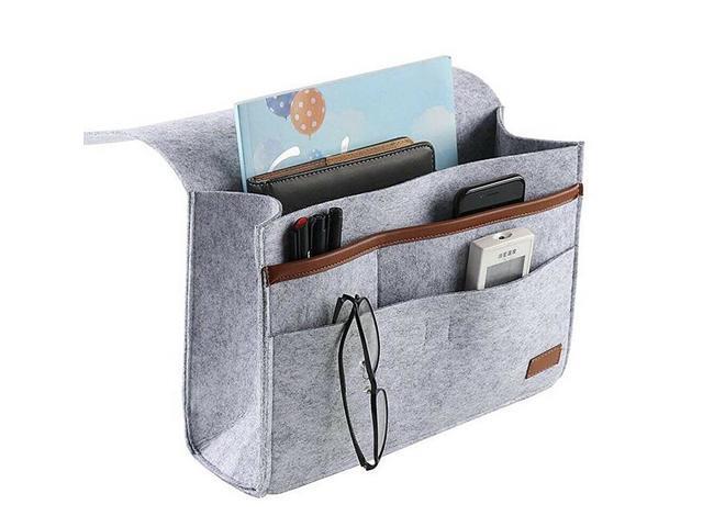 2 Pack Bedside Caddy Storage Organizer Sofa Desk 6 Pockets Phone Remote Control
