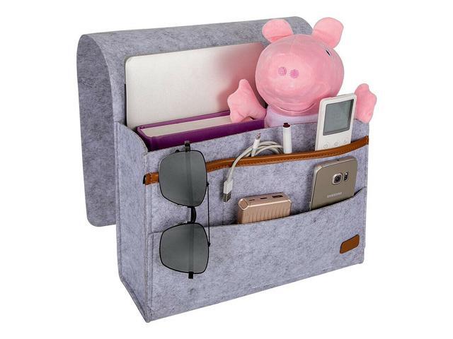 2 Pack Bedside Caddy Storage Organizer Sofa Desk 6 Pockets Phone Remote Control