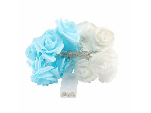 9.84 Ft 20 LED Rose Flower Lights String Battery Operated Wedding Home Party