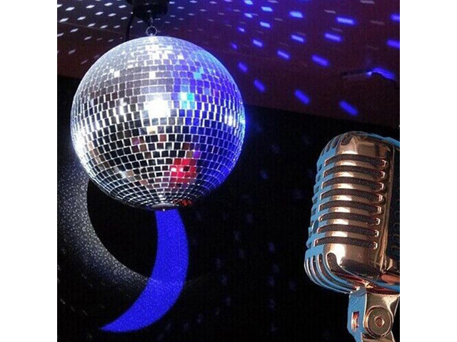 US 12' Mirror Glass Disco Ball Large Home Party Club DJ Dance Stage Lighting