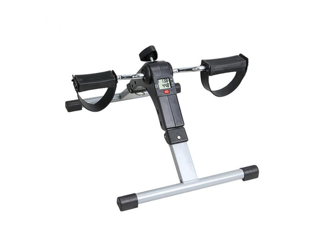 US Arm Leg Foot Pedal Exerciser Foldable Under Desk Stationary Exercise Bike