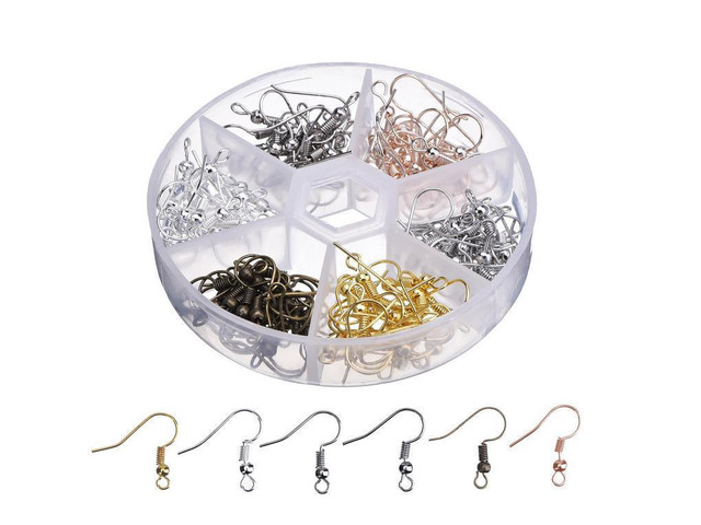 120 Pieces Earring Hooks Ear Wires French Hooks Hypoallergenic Stainless Steel A