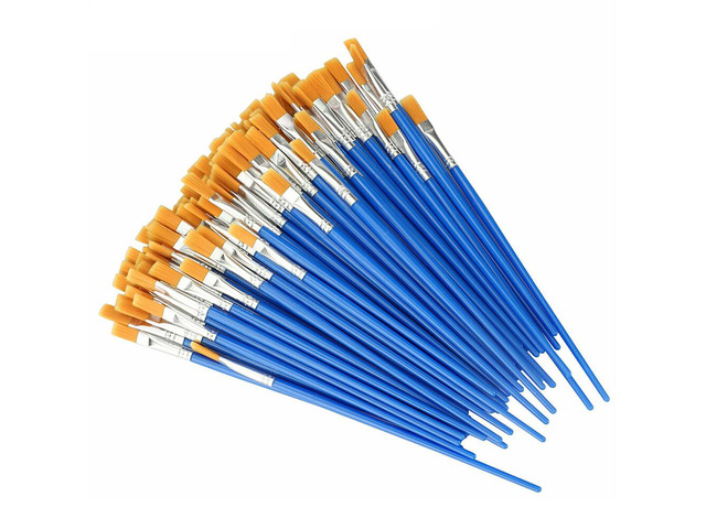 US 200 Pcs Artist Acrylic Paint Brushes Watercolour Painting Craft Art Model