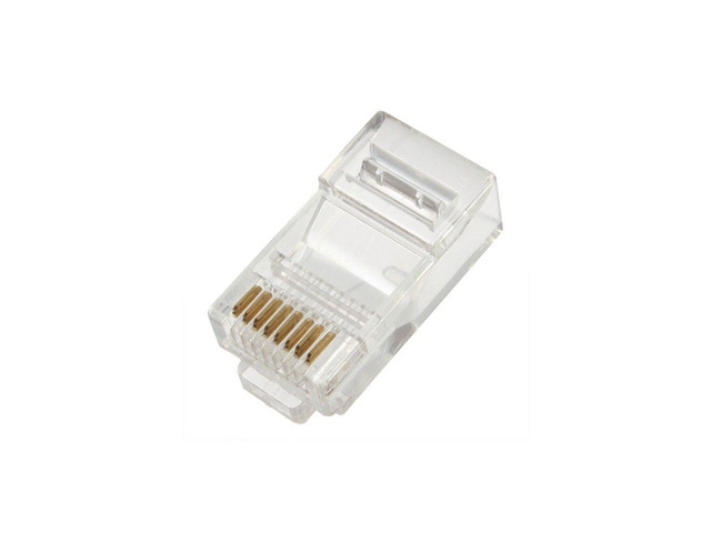 100 Pack RJ45 Ends CAT5E Ethernet Cable End Connectors Mocular Plugs Crimp