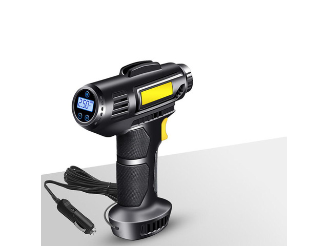 US 150PSI Tire Fast Inflator Air Pump Compressor LED Light for Car Bike Motor