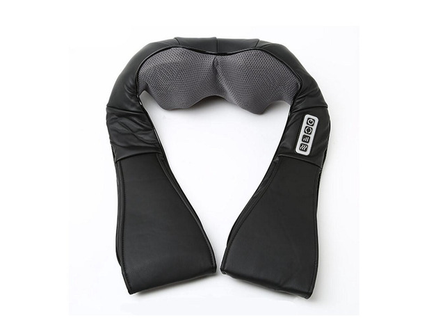 US Shiatsu Neck & Back Massager w Heat Deep Kneading Massage Shoulder Waist Body