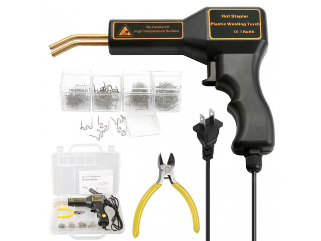 US 600x Hot Staple for Car Bumper Fender Welder Plastic Welding Repair Kit